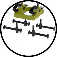 Lépcsőépítő fúróállvány forgatható