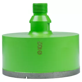   Eibenstock Gyémánt nedves fúrófej, R½“, Ø 102 mm, 40 mm használható hossz, csempe, kőagyag, természetes kő