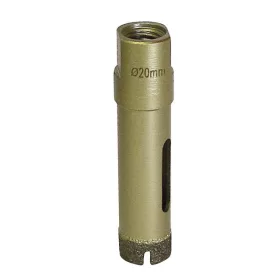   Eibenstock Gyémánt száraz fúrófej, M 14 (EFB 68), Ø 20 mm, 35 mm használható hossz, csempe, természetes kő, kerámia