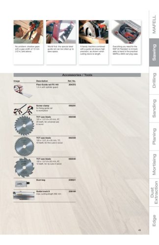 Mafell KSP40 professzionális, ipari hordozható merülő körfűrész