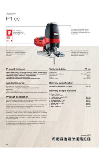 Mafell P1 CC dekopírfűrész