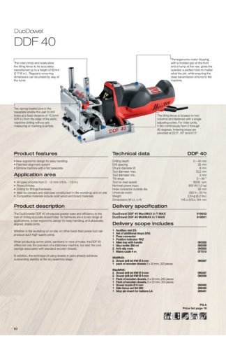 Mafell DDF 40 párostipliző MaxiMAX