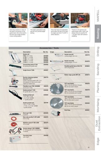 Mafell KSS 50 CC ipari sínfűrész kofferben