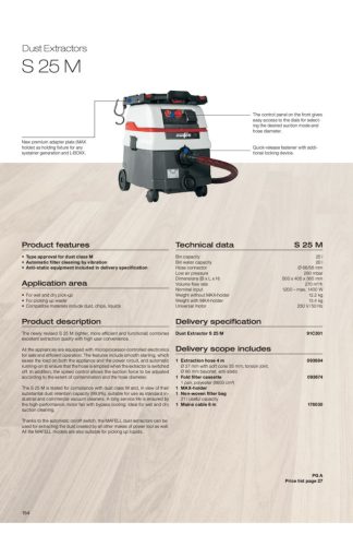 Mafell S 25 M elszívó