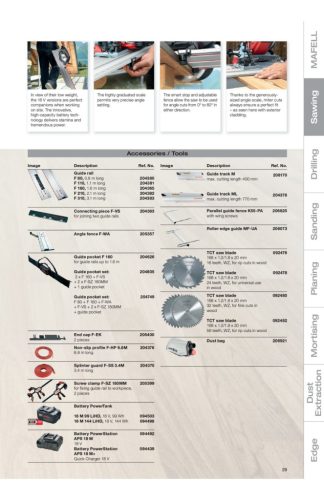 Mafell KSS 50 18M sínfűrész kofferben