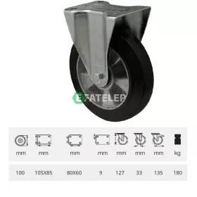  FIx kerék 100 mm