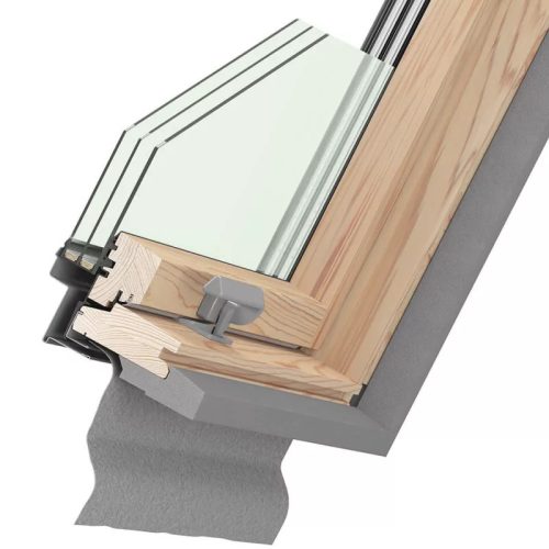 DAKEA BETTER ENERGY KAV B1500 C2A középen billenő tetőtéri ablak, 3 rétegű üvegezéssel, fából 134/98 