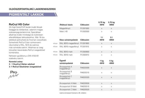 ROSNER RoCRYL HS COLOR HGLZ BASIS