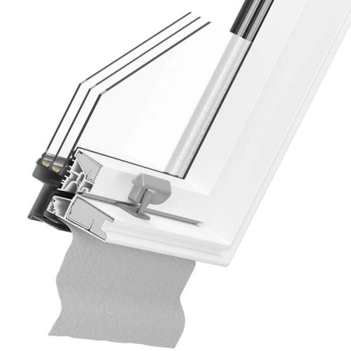 DAKEA BETTER ENERGY PVC KPV B1500 C2A középen billenő tetőtéri ablak, 3 rétegű üvegezéssel, műanyagból 55/98 